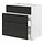 METOD/MAXIMERA, base cab f sink+3 fronts/2 drawers
