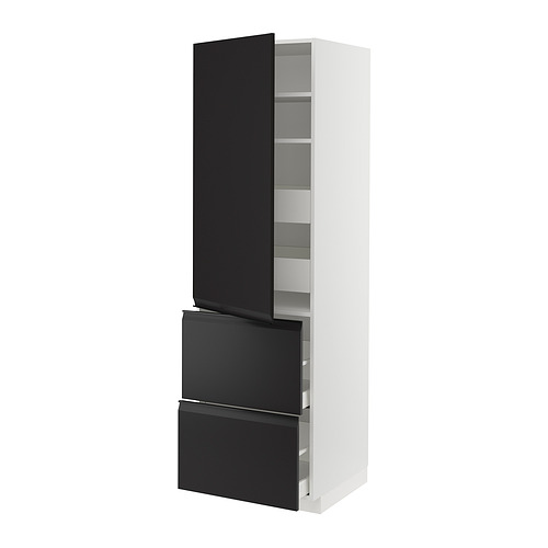 METOD/MAXIMERA hi cab w shlvs/4 drawers/dr/2 frnts