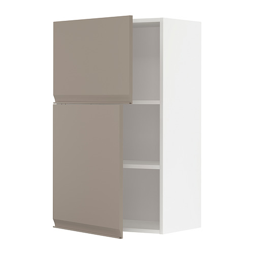 METOD wall cabinet with shelves/2 doors