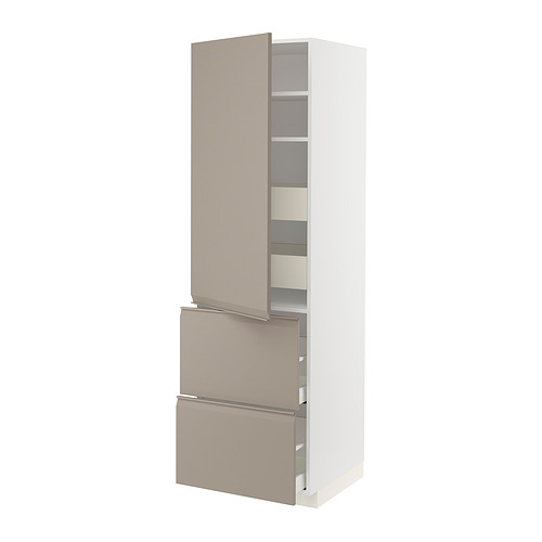METOD/MAXIMERA hi cab w shlvs/4 drawers/dr/2 frnts