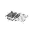 VATTUDALEN inset sink, 1 ½ bowl w drainboard 