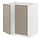 METOD, base cabinet for sink + 2 doors