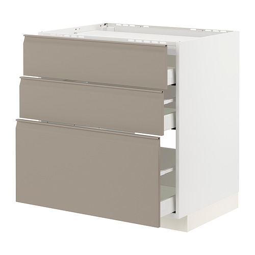 METOD/MAXIMERA base cab f hob/3 fronts/3 drawers