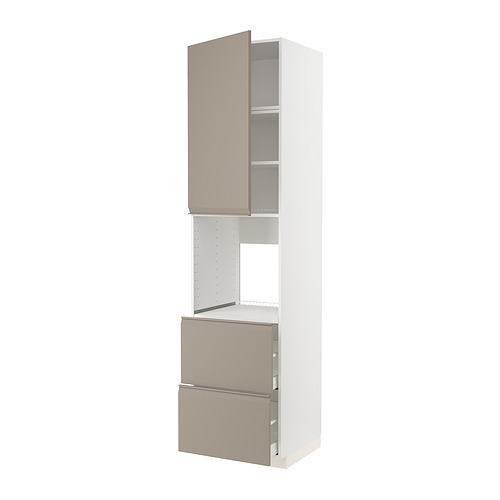 METOD/MAXIMERA high cabinet f oven+door/2 drawers