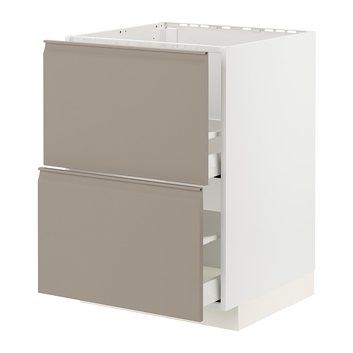 METOD/MAXIMERA, base cab f sink+2 fronts/2 drawers