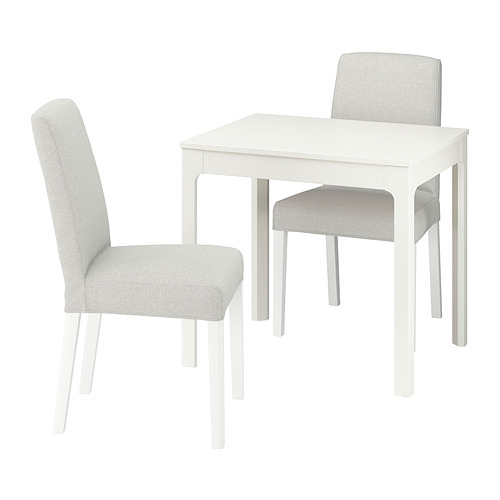 EKEDALEN/BERGMUND, table and 2 chairs