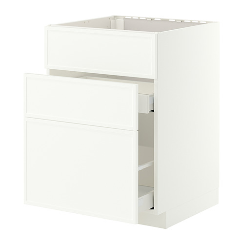 METOD/MAXIMERA base cab f sink+3 fronts/2 drawers