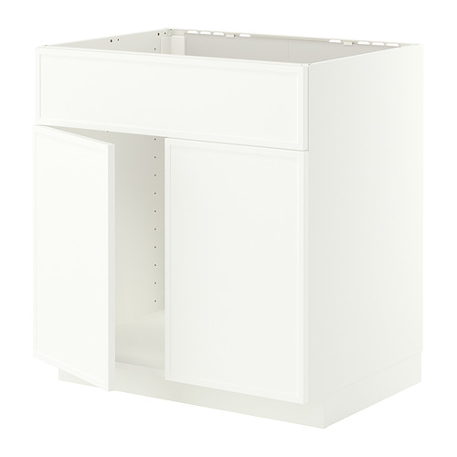 METOD base cabinet f sink w 2 doors/front