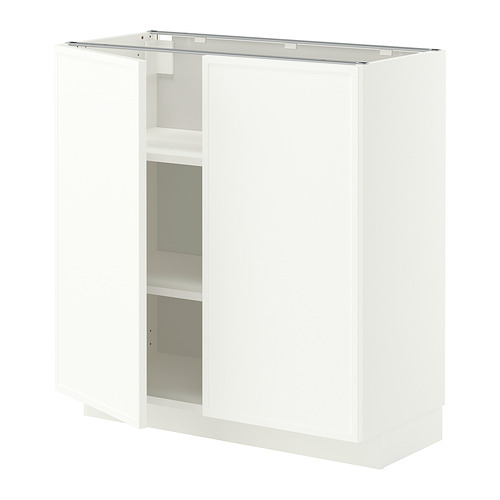 METOD base cabinet with shelves/2 doors