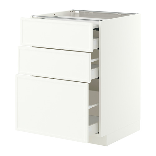 METOD/MAXIMERA bc w pull-out work surface/3drw