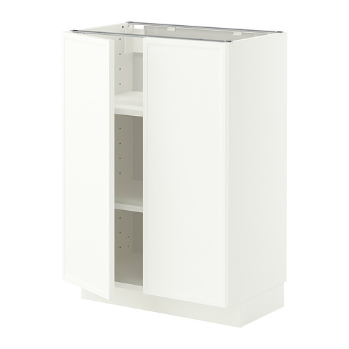 METOD base cabinet with shelves/2 doors