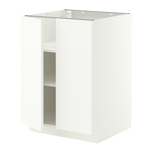 METOD base cabinet with shelves/2 doors