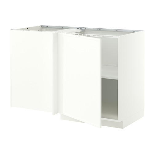 METOD corner base cabinet with shelf