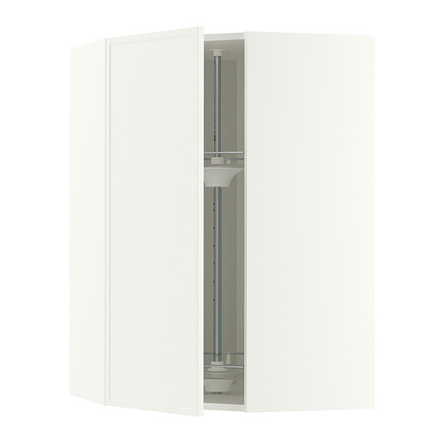 METOD corner wall cabinet with carousel