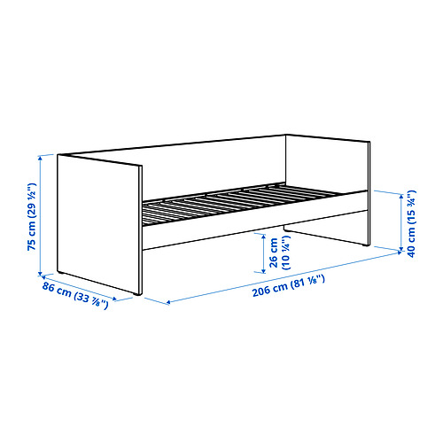 VIHALS sófarúm með einni dýnu
