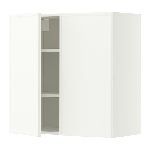 METOD wall cabinet with shelves/2 doors