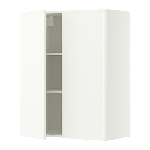 METOD wall cabinet with shelves/2 doors