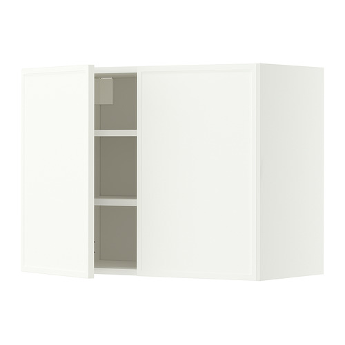 METOD wall cabinet with shelves/2 doors