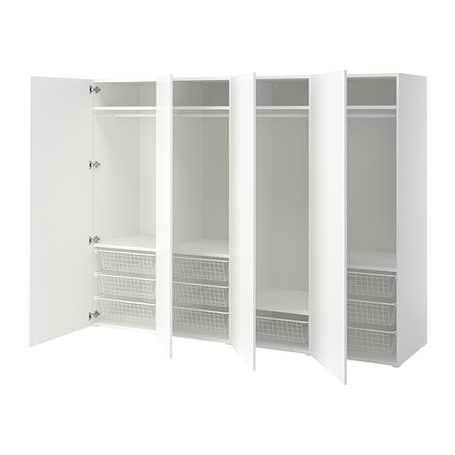 PLATSA, wardrobe with 4 doors