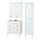 HEMNES/RÄTTVIKEN, bathroom furniture, set of 5
