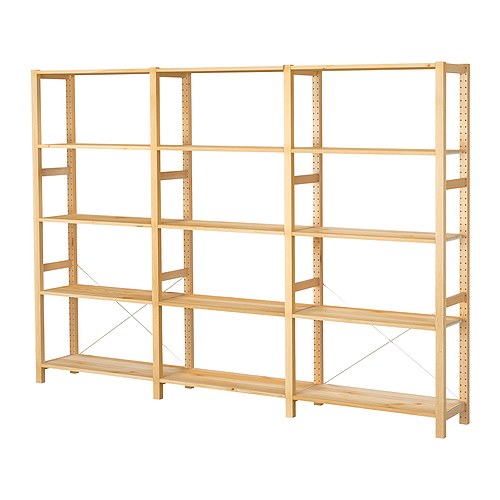 IVAR, 3 sections/shelves