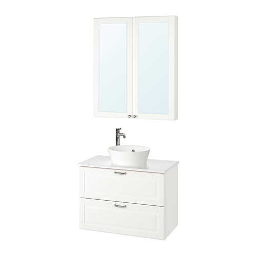 GODMORGON/TOLKEN/KATTEVIK bathroom furniture, set of 5