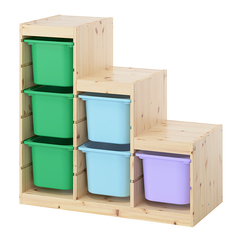 TROFAST, storage combination with boxes
