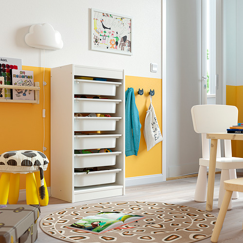 TROFAST, hirsla með kössum