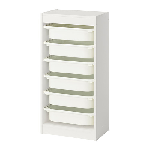 TROFAST storage combination with boxes