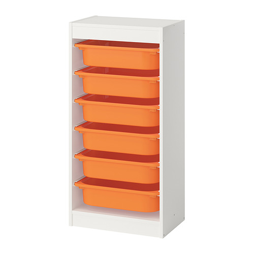TROFAST storage combination with boxes