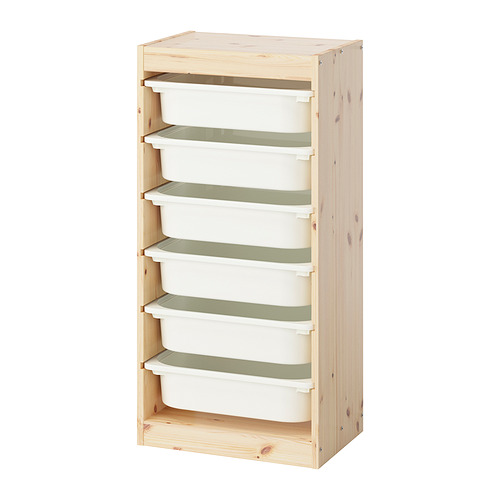 TROFAST, storage combination with boxes