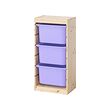 Light white stained pine/lilac (-1.500,-)
