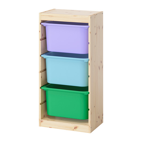 TROFAST, storage combination with boxes