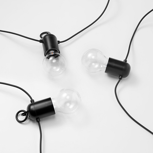 SVARTRÅ, LED ljósasería, 12 ljósa