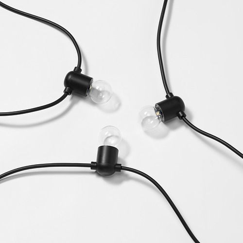 UTSUND, LED lighting chain with 12 bulbs