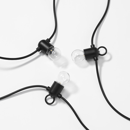 UTSUND, LED lighting chain with 24 bulbs
