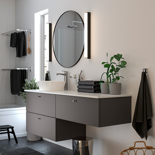 GODMORGON/TOLKEN/KATTEVIK, bathroom furniture, set of 6