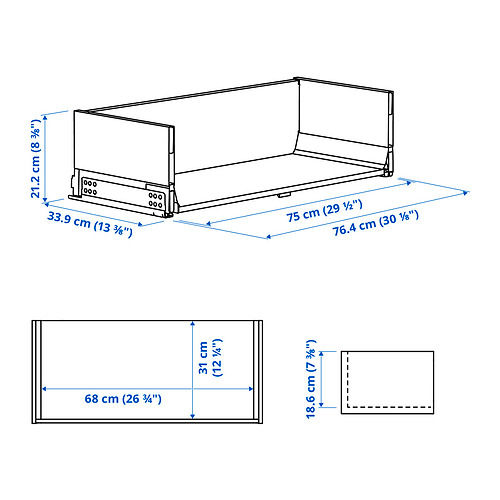 KNIVSHULT drawer, high