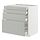 METOD/MAXIMERA, base cab 4 frnts/4 drawers