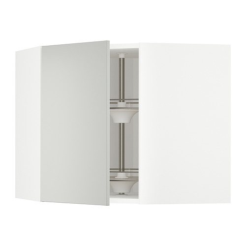 METOD corner wall cabinet with carousel