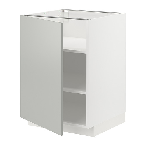 METOD base cabinet with shelves