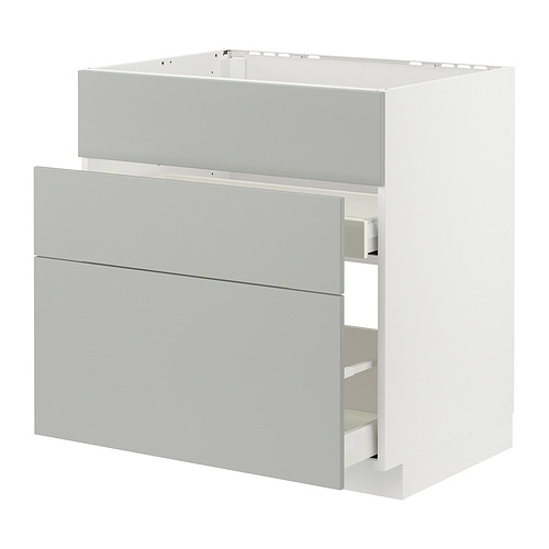 METOD/MAXIMERA base cab f sink+3 fronts/2 drawers