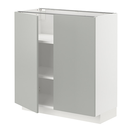 METOD base cabinet with shelves/2 doors