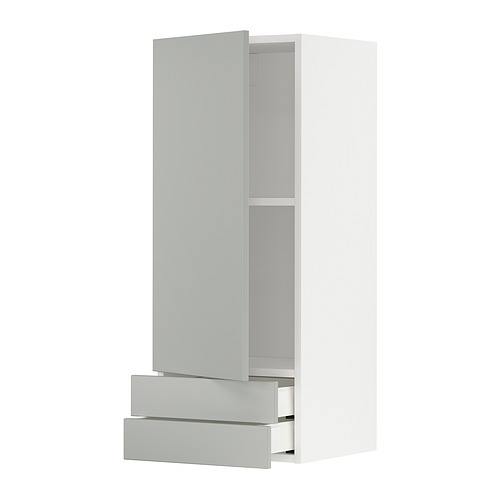METOD/MAXIMERA wall cabinet with door/2 drawers