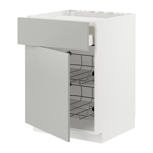 METOD/MAXIMERA base cab f hob/drawer/2 wire bskts