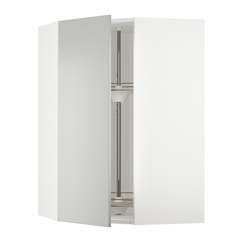 METOD corner wall cabinet with carousel