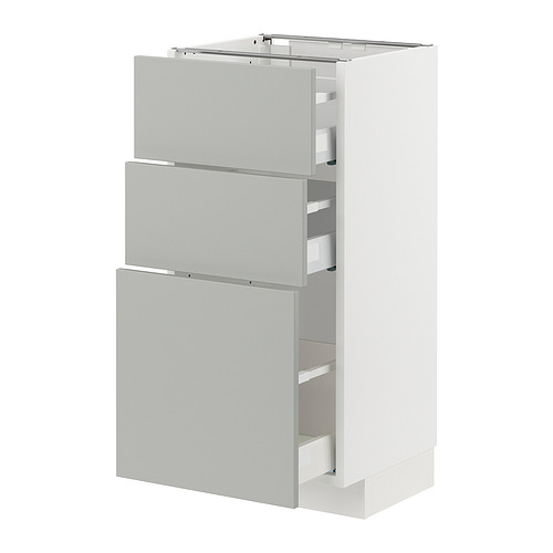 METOD/MAXIMERA base cabinet with 3 drawers
