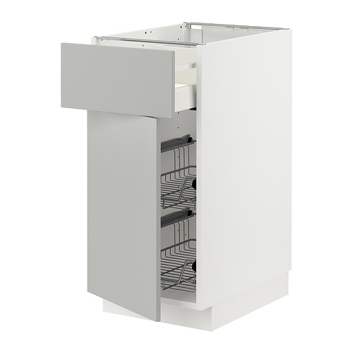 METOD/MAXIMERA base cab w wire basket/drawer/door