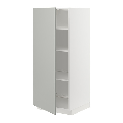 METOD high cabinet with shelves