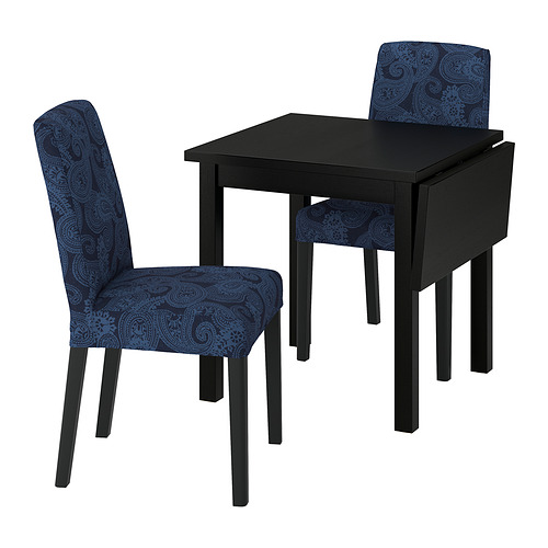 NORDVIKEN/BERGMUND, table and 2 chairs